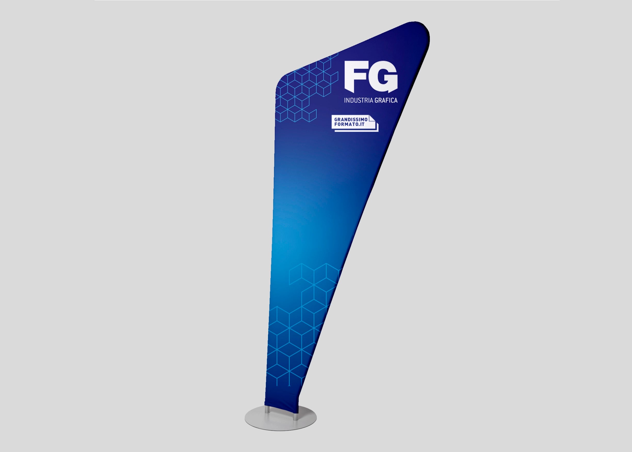 Banner triangolare in tessuto
